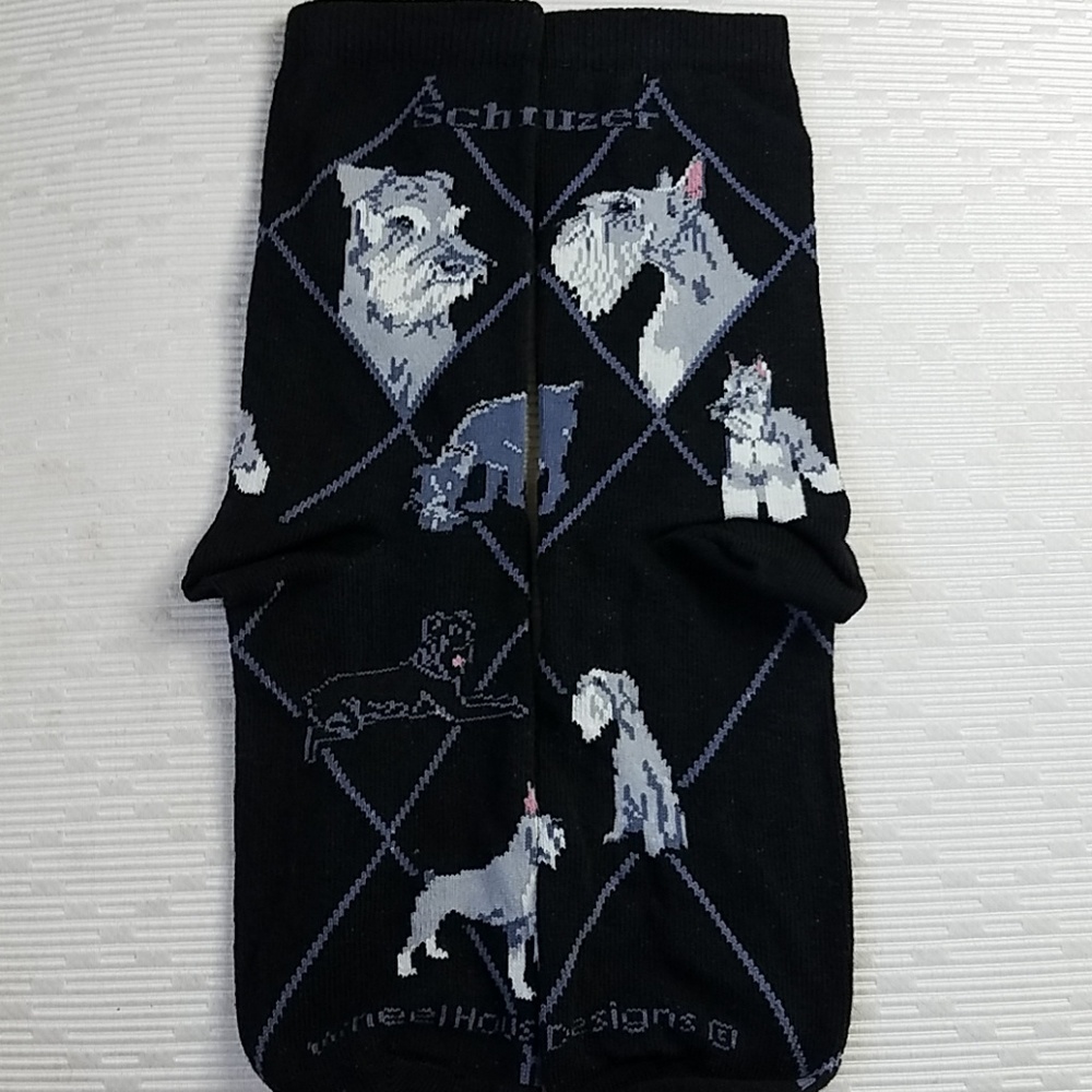 NEW * SCHNAUZER dog socks - Picture 2 of 7